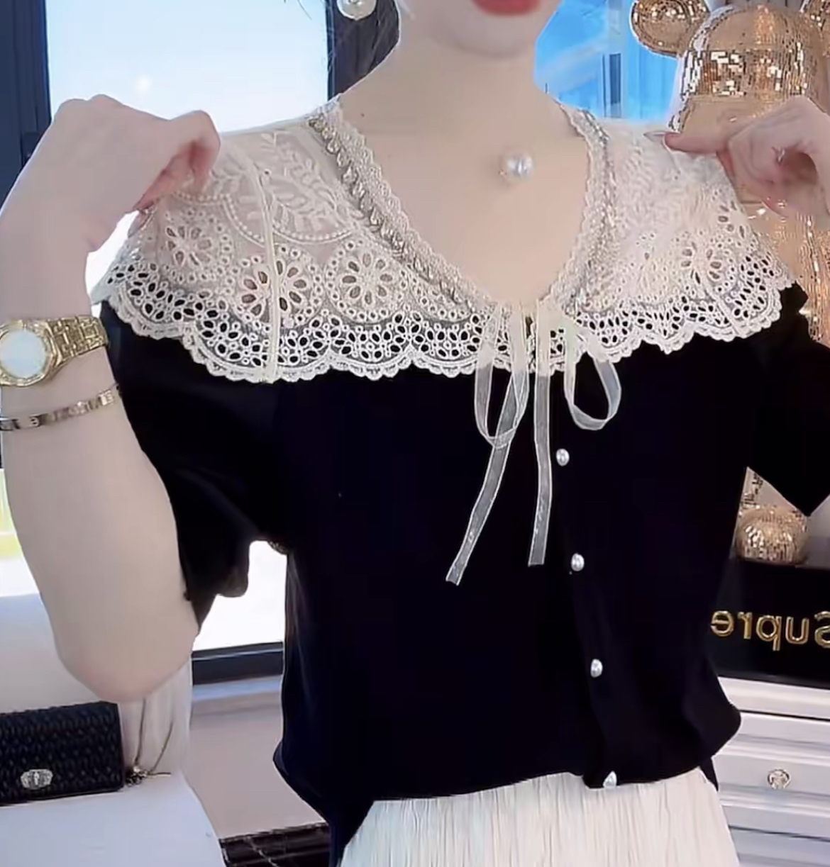 春秋款时尚女时尚新款简约套头长袖上衣