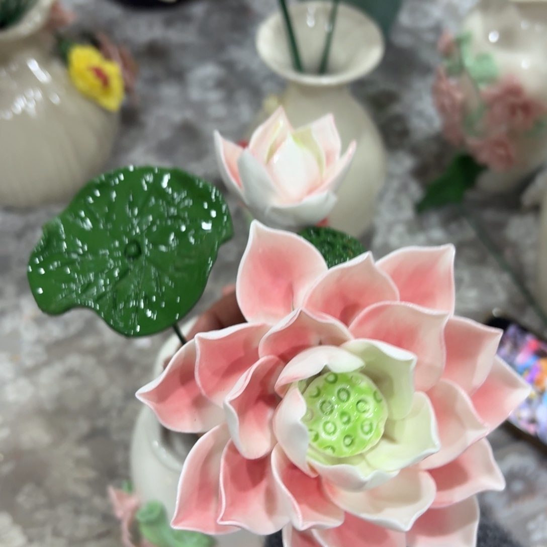 满20包邮，陶瓷花退款拉黑