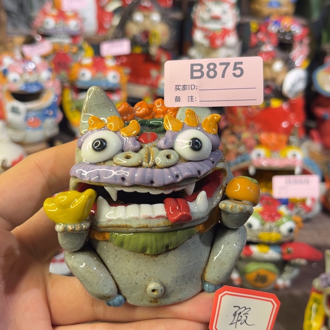 泥塑纯手工茶宠摆件