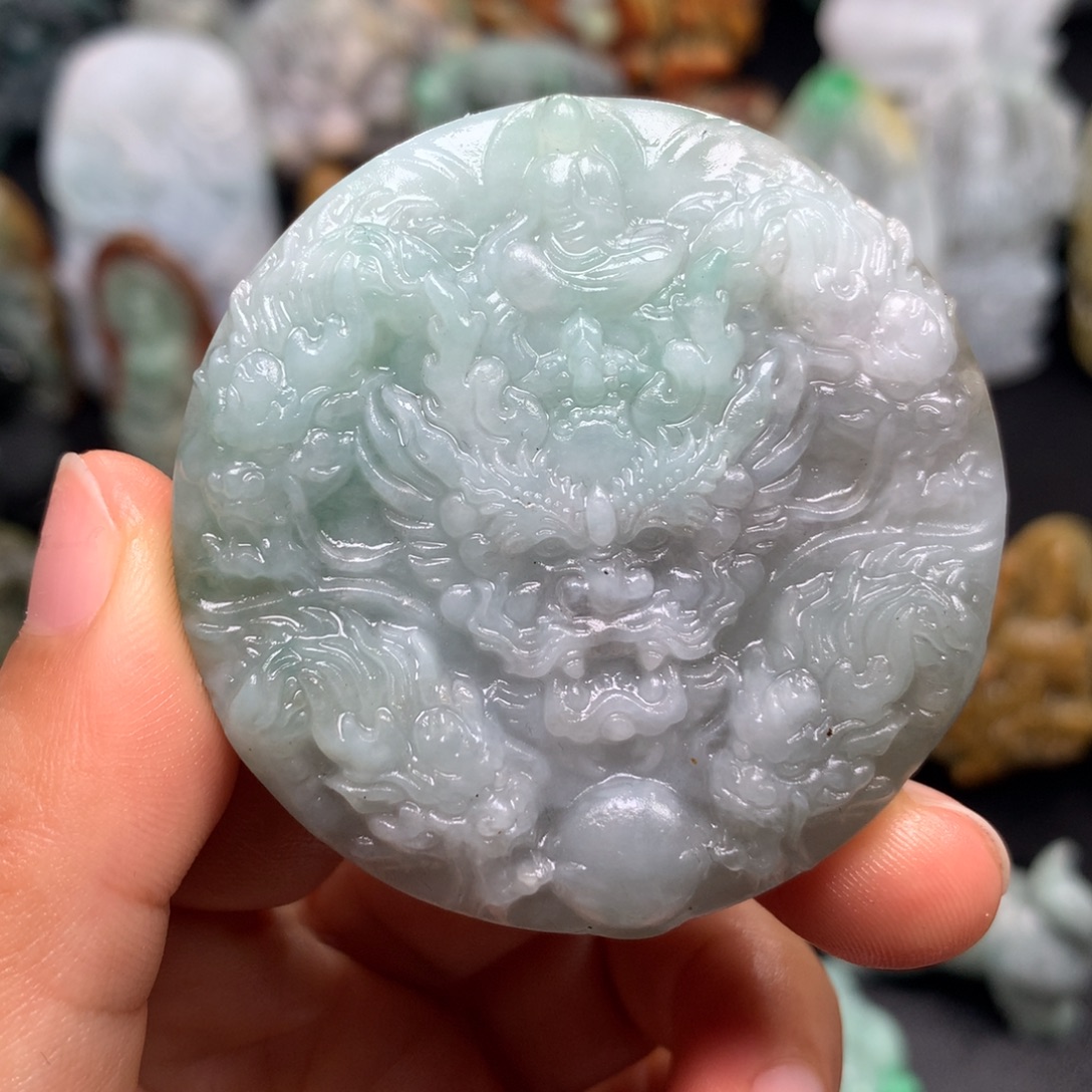 定制翡翠未镶嵌天然翡翠A货毛货抛光定制