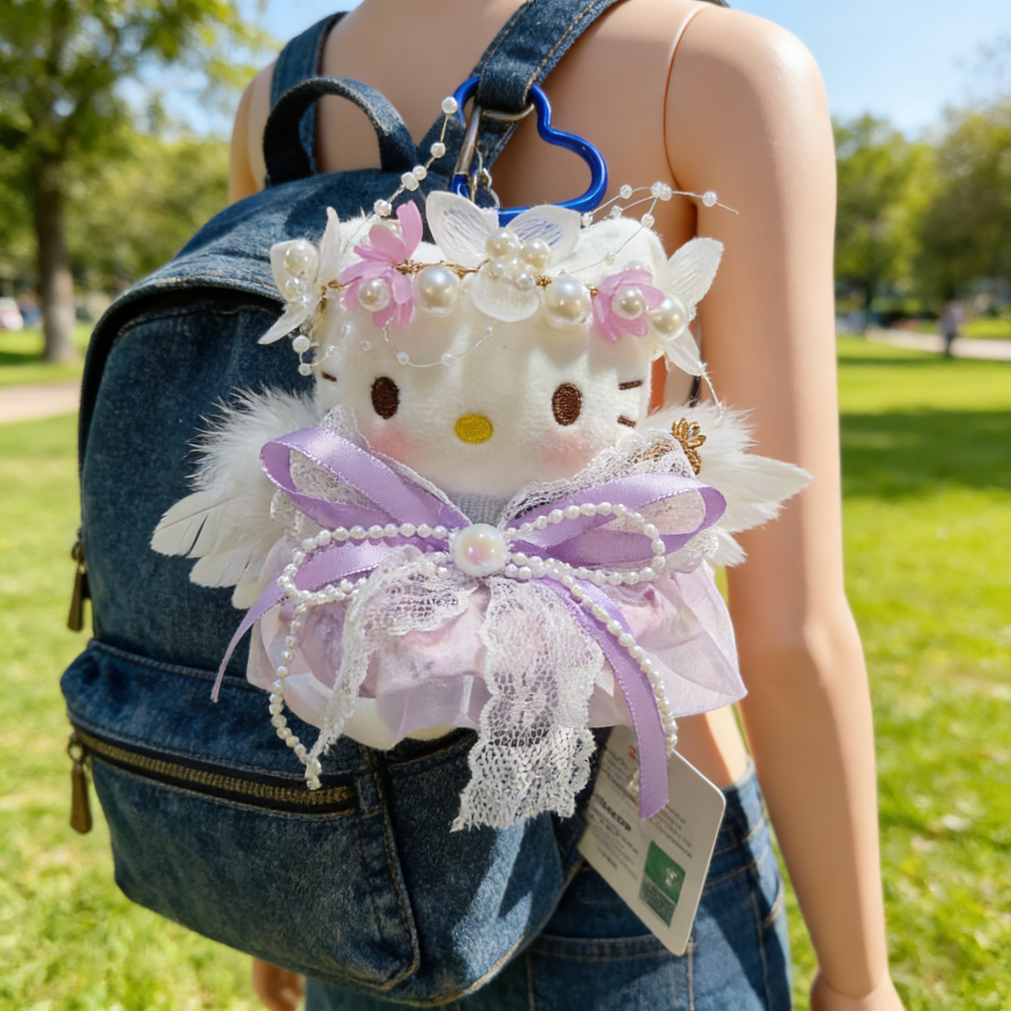 【紫霞仙子】正版HelloKitty公仔三丽鸥毛绒包包挂件送友生日礼物