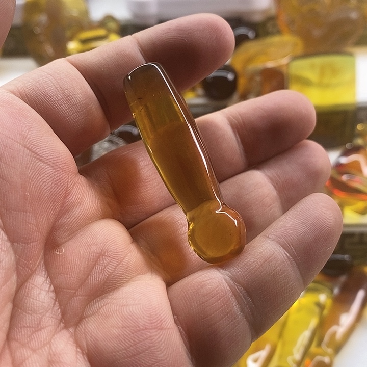 未镶嵌琥珀珠宝奇石烟嘴