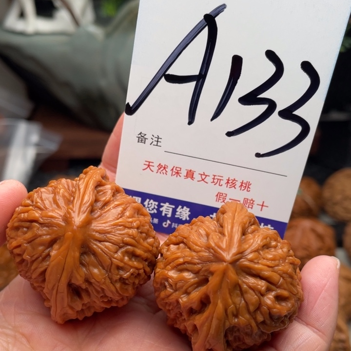 桃核把件文玩核桃123456789