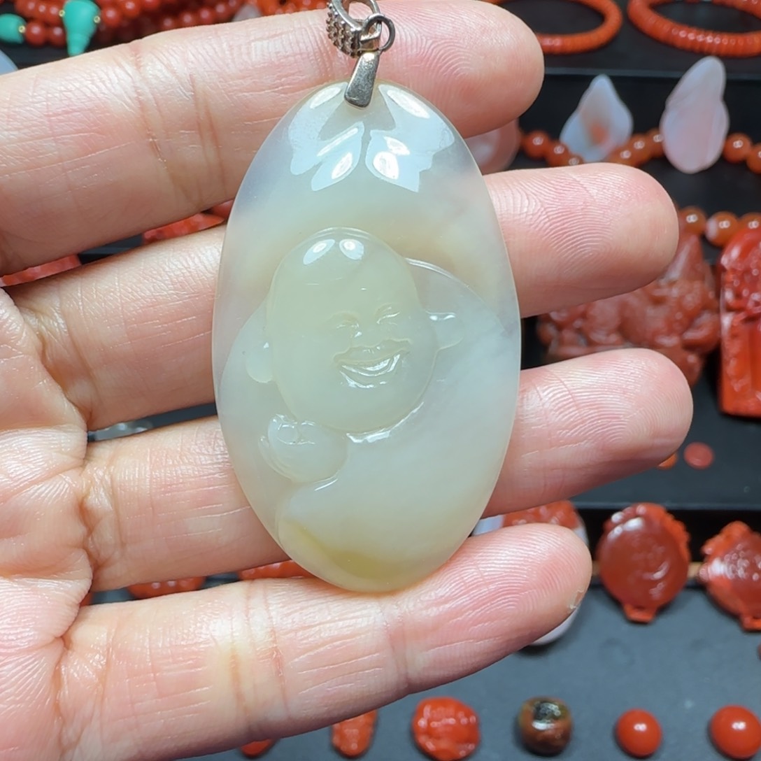 南红玛瑙挂件未镶嵌