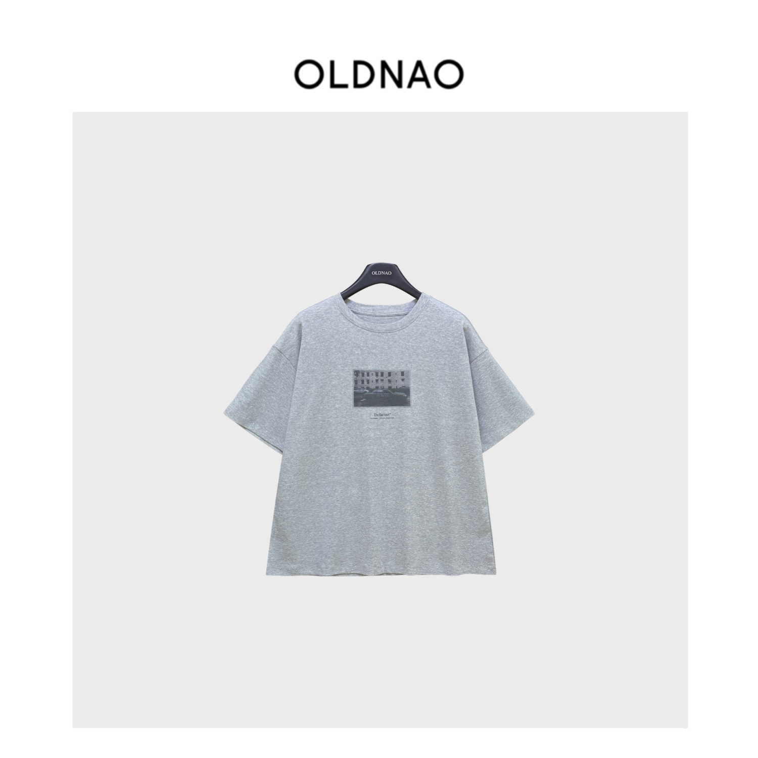 【OLDNAO】品牌订单线taxi照片简约字母印花水柔棉短袖T恤-NI-2144