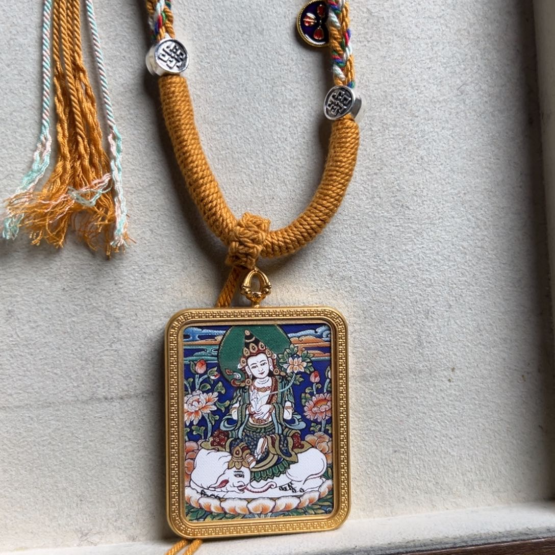 清***子吊坠单面定制普贤老师