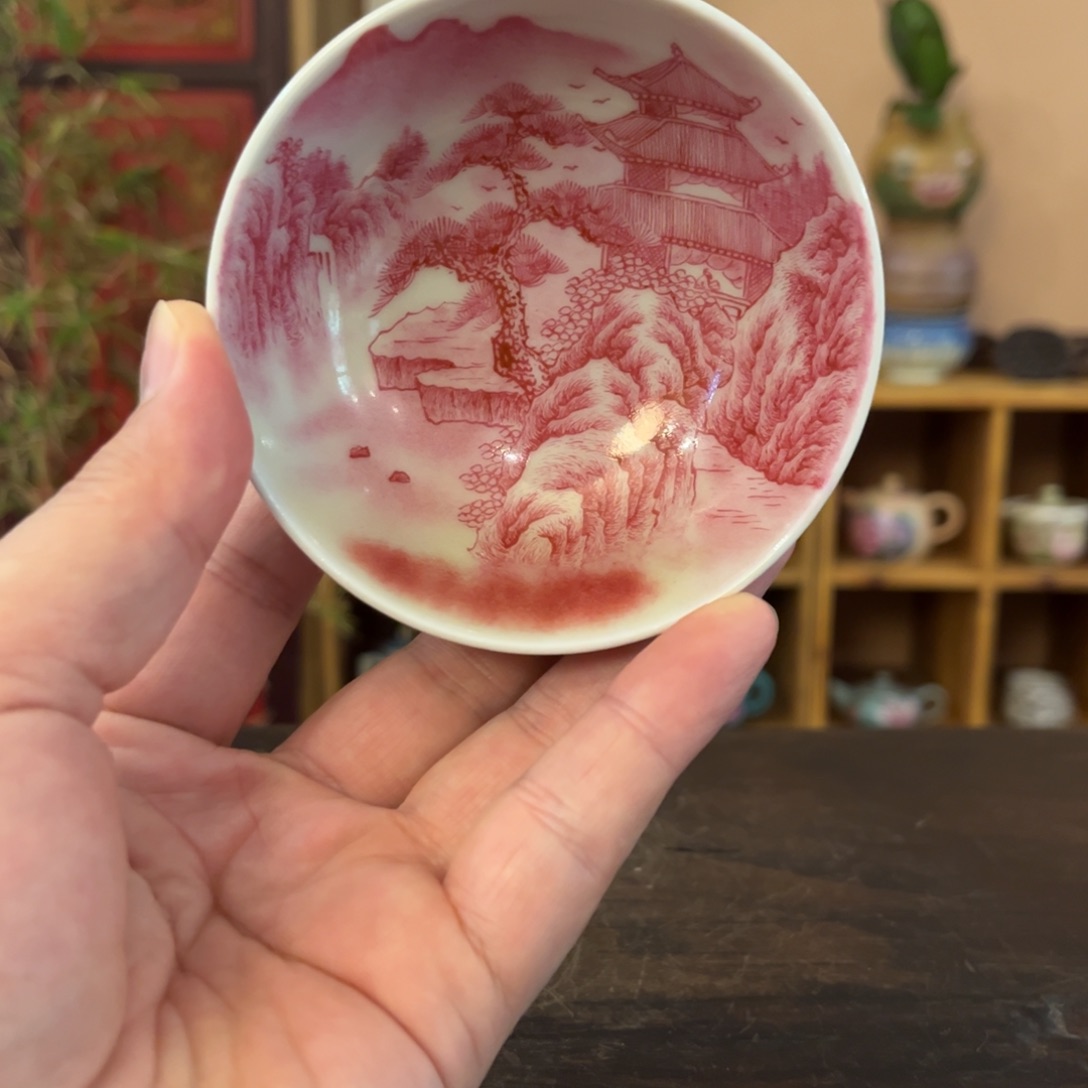 柴烧纯手工手绘陶瓷