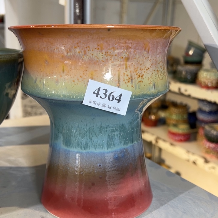 口15高19 手工花盆满30包邮