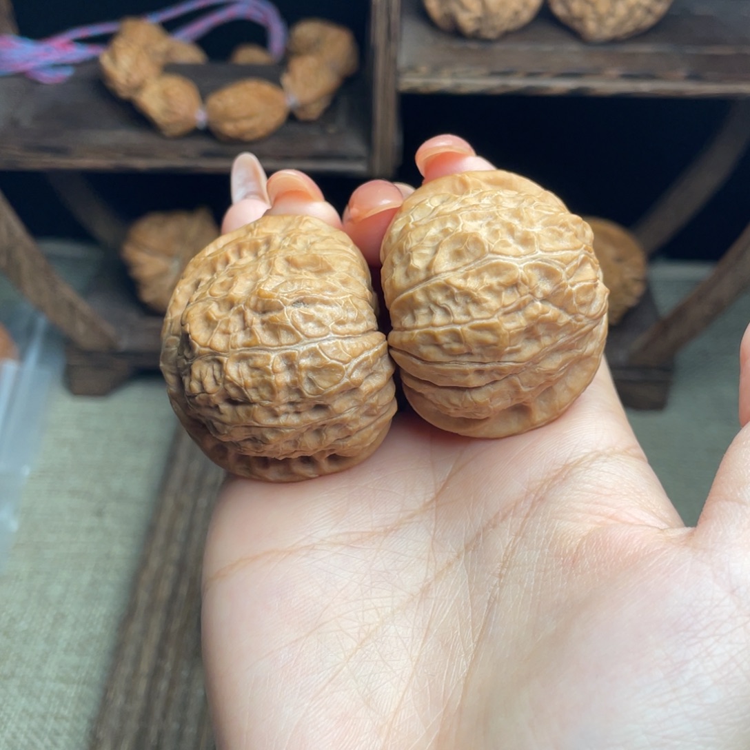 文玩核桃吊坠南瓜42 全品白茬精配毕业红皮克重打手
