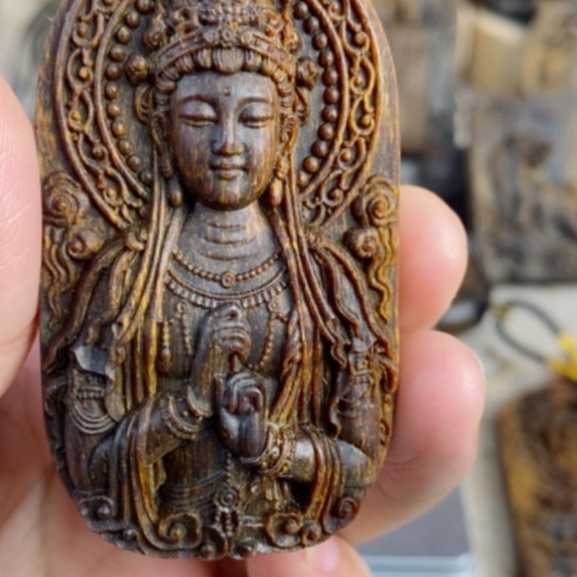 【闪购商品】木芽庄合十观音配养香罐