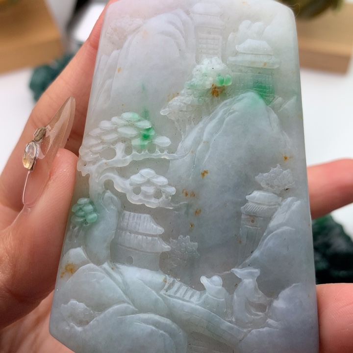 定制翡翠未镶嵌龙王翡翠