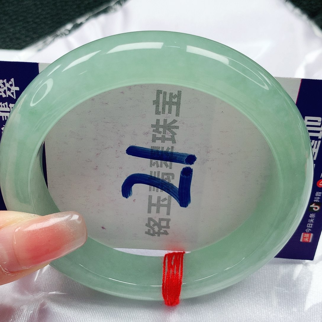 翡翠手镯未镶嵌缅甸天然a货翡翠57