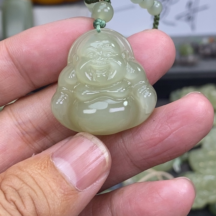 和田玉未镶嵌颈饰嗯*-