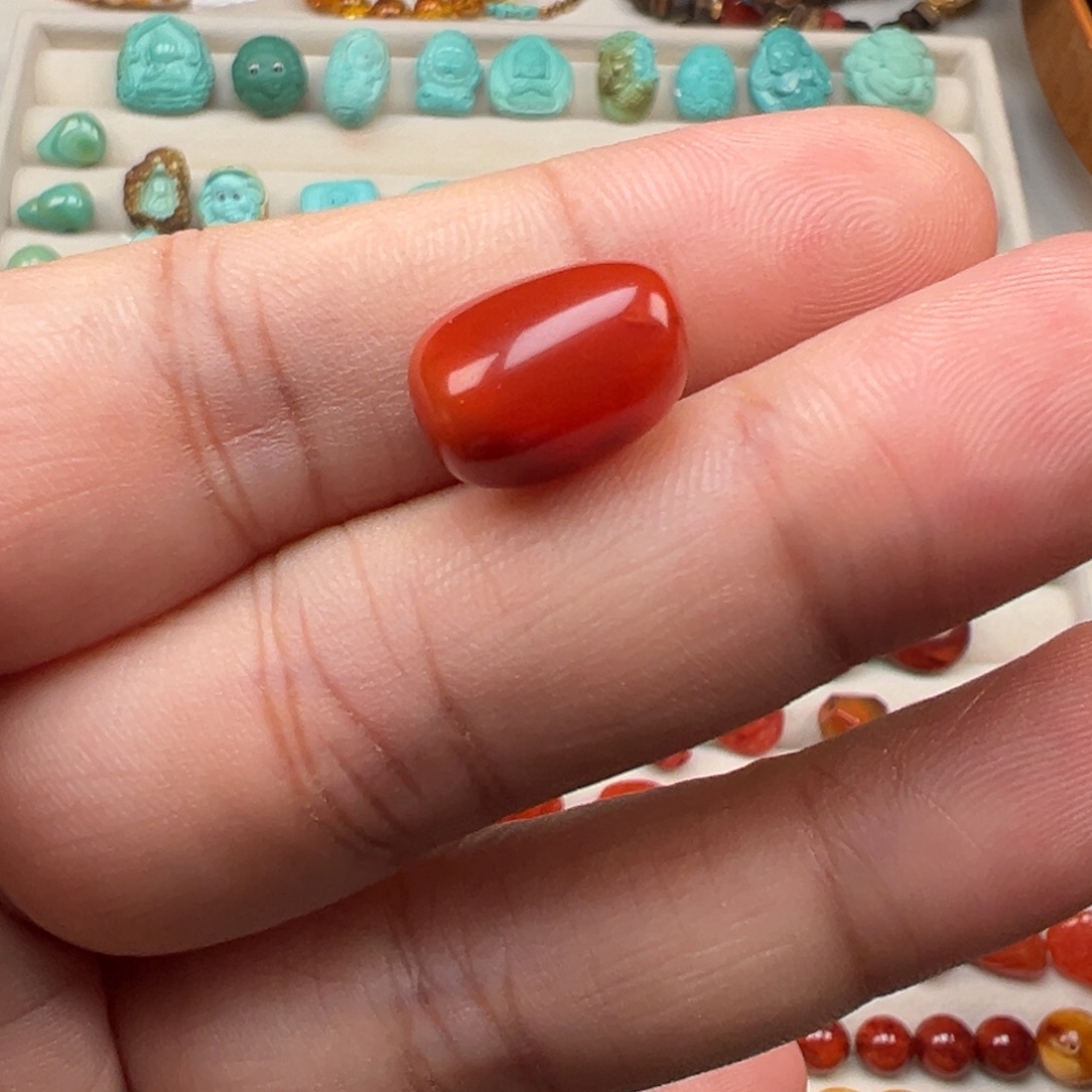 南红玛瑙未镶嵌颈饰