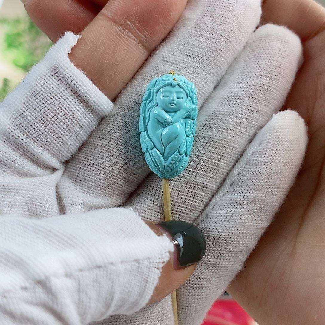 绿松石珠宝奇石未镶嵌