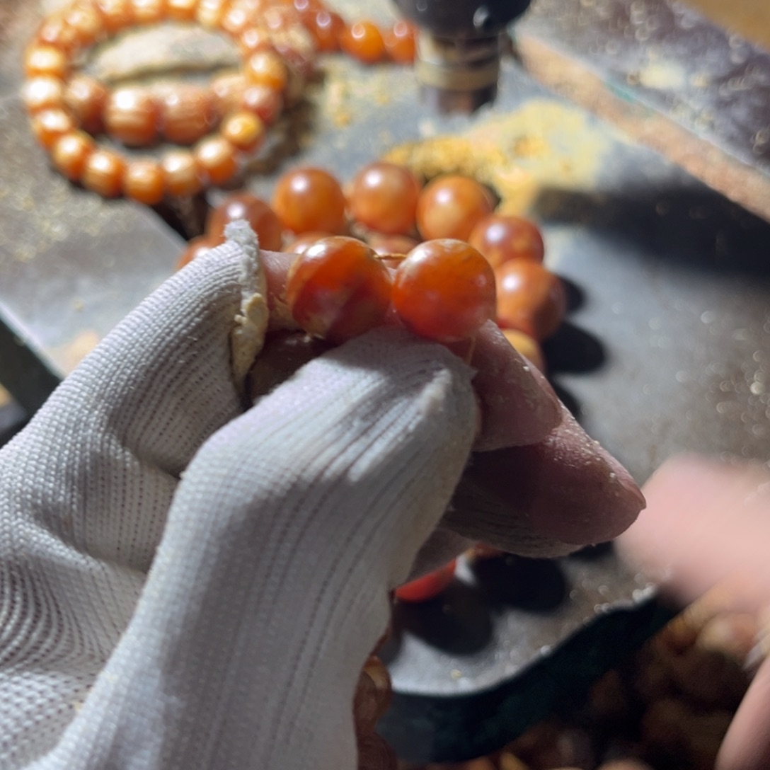 满***松木（琥珀木）手串/手链2颗1.2