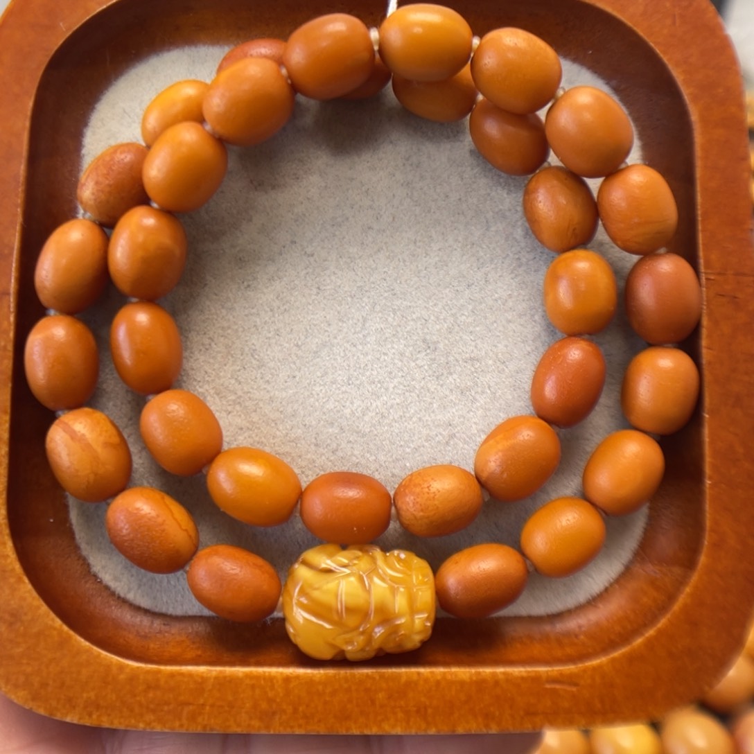 蜜蜡未镶嵌手串蜜蜡