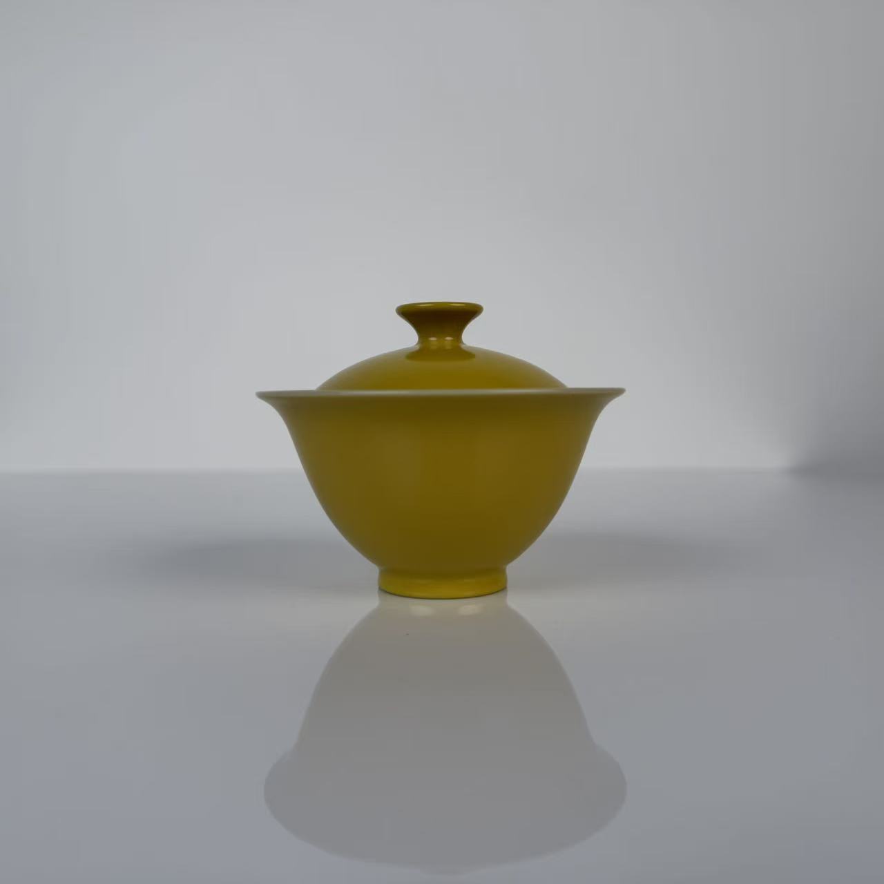 南山云泊 秋香黄 夕岚盖碗