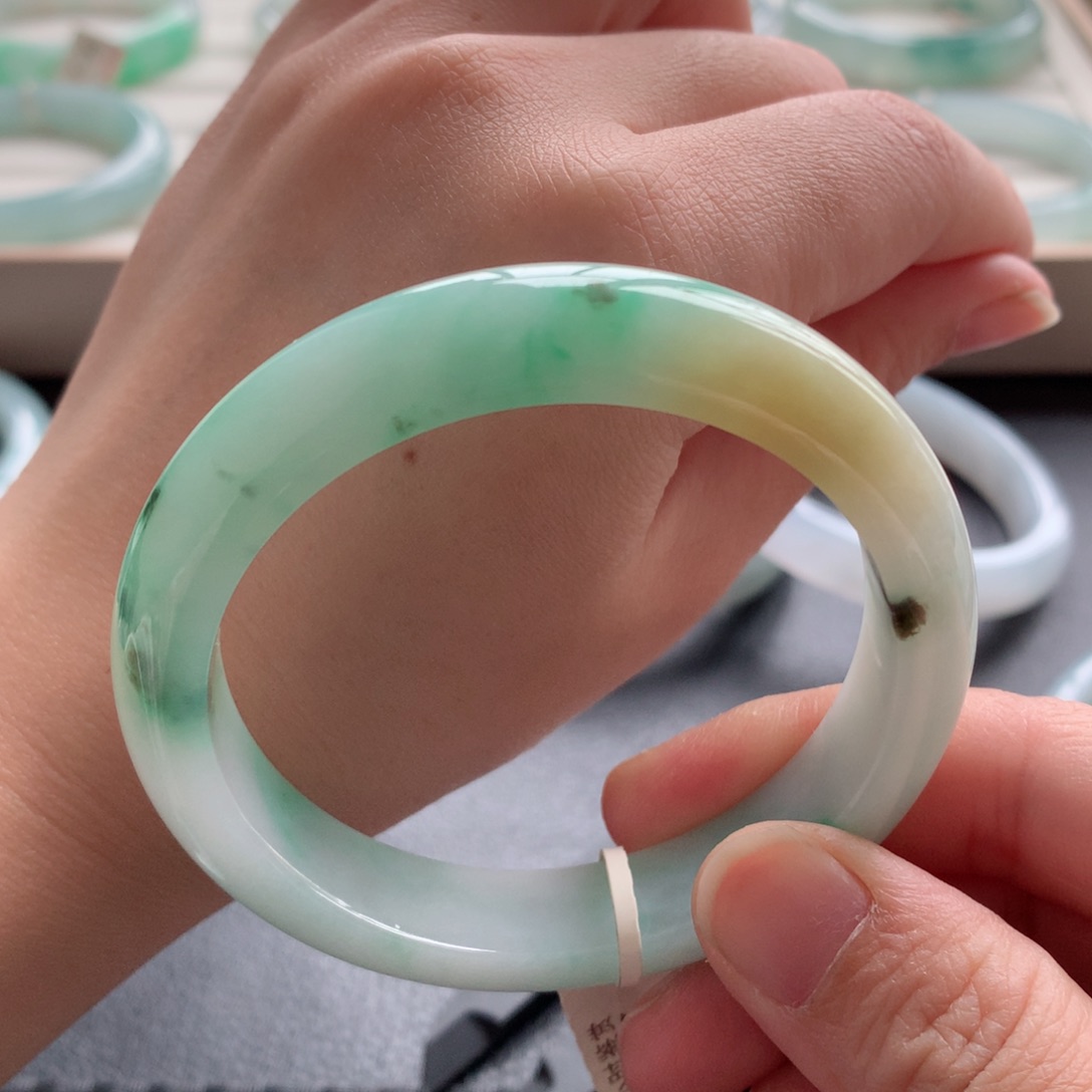 翡翠手镯未镶嵌15号-55.8