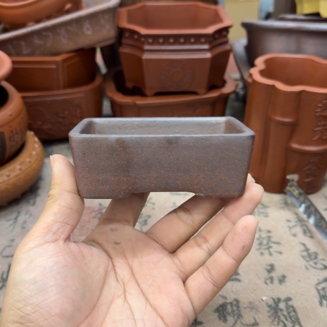 紫砂花盆田****呆宜兴紫砂正品