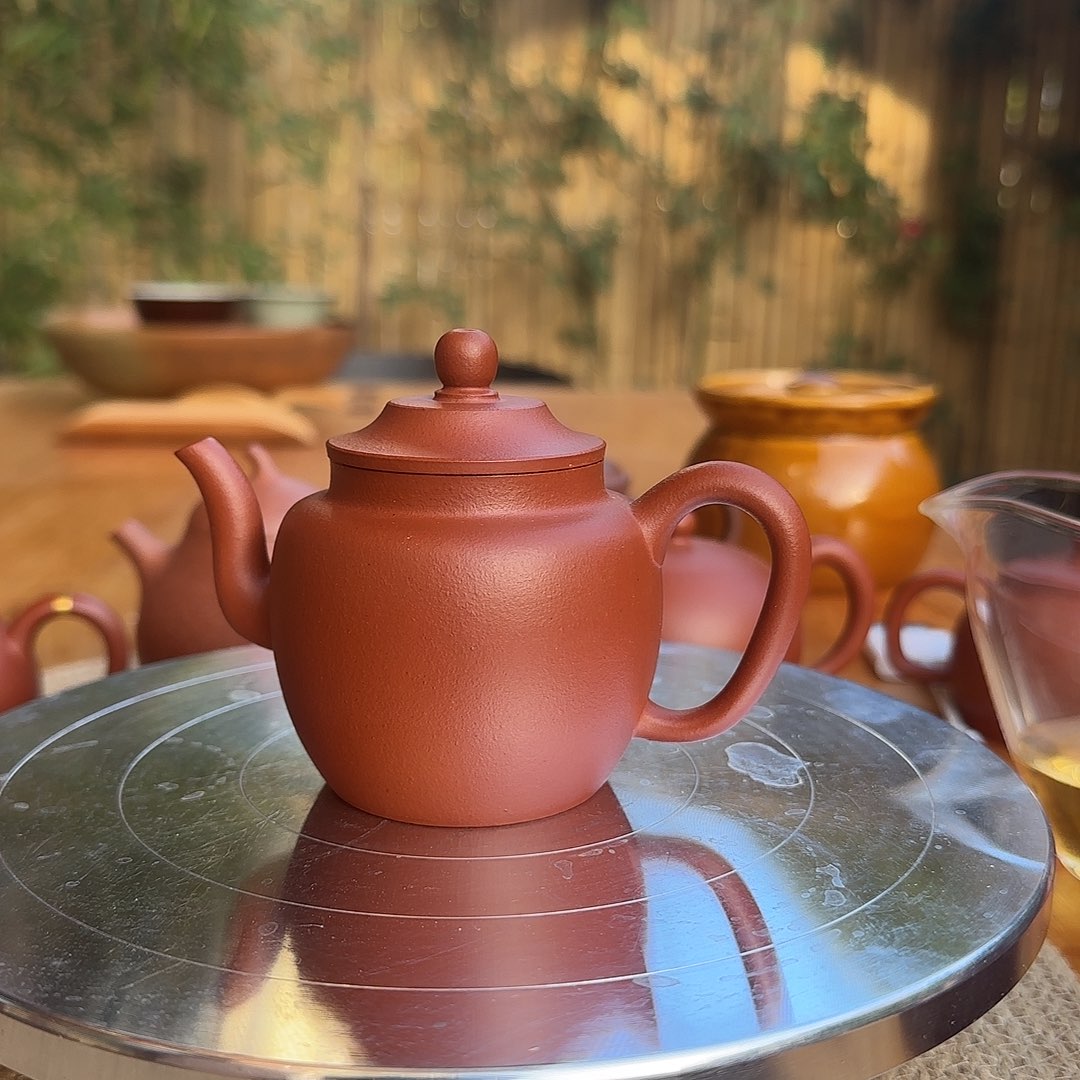 涛***旧茶壶紫砂黄龙山本山原矿零添加小红泥紫砂壶