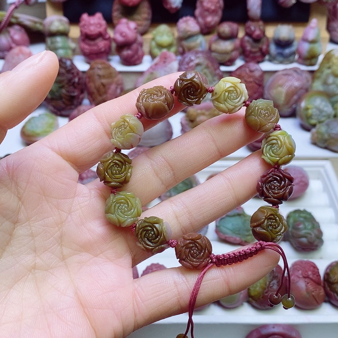 玛瑙/玉髓盐源玛瑙手串未镶嵌