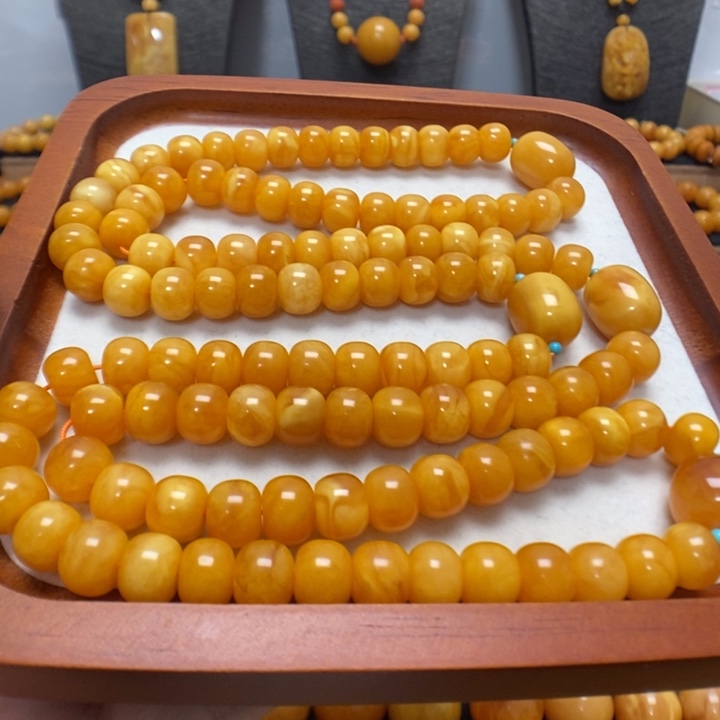 蜜蜡未镶嵌手串蜜蜡
