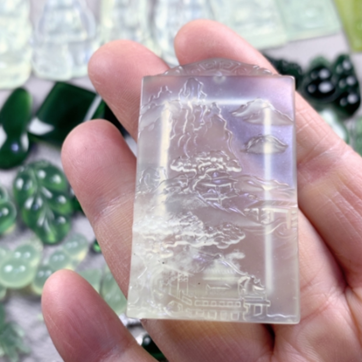 【闪购商品】蛇纹石玉岫玉未镶嵌