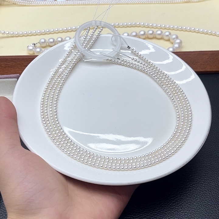 淡水珍珠钛钢珍珠项链10