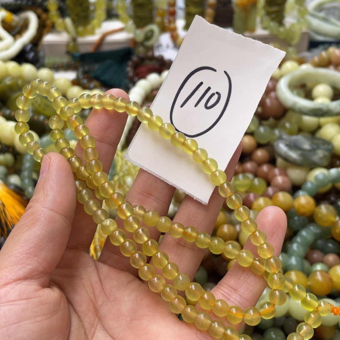 蛇纹石玉手链未镶嵌