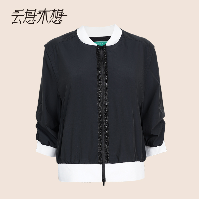 Ysimo-X云思木想 琉璃夜华 时尚百搭短款休闲夹克外套14749