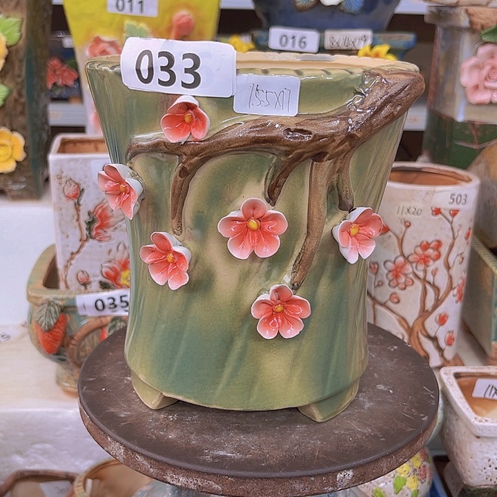 紫砂花盆粗陶材质多肉花盆