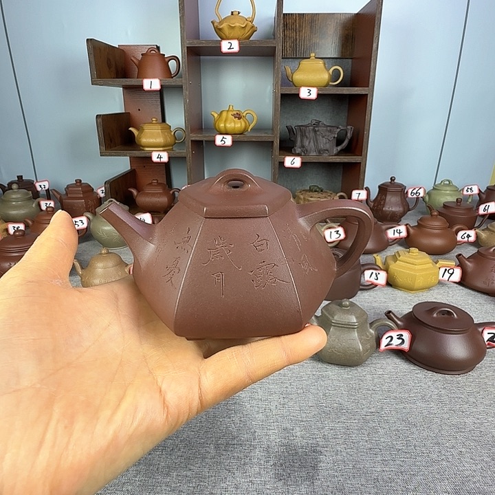 紫泥茶壶玉*全手工制作
