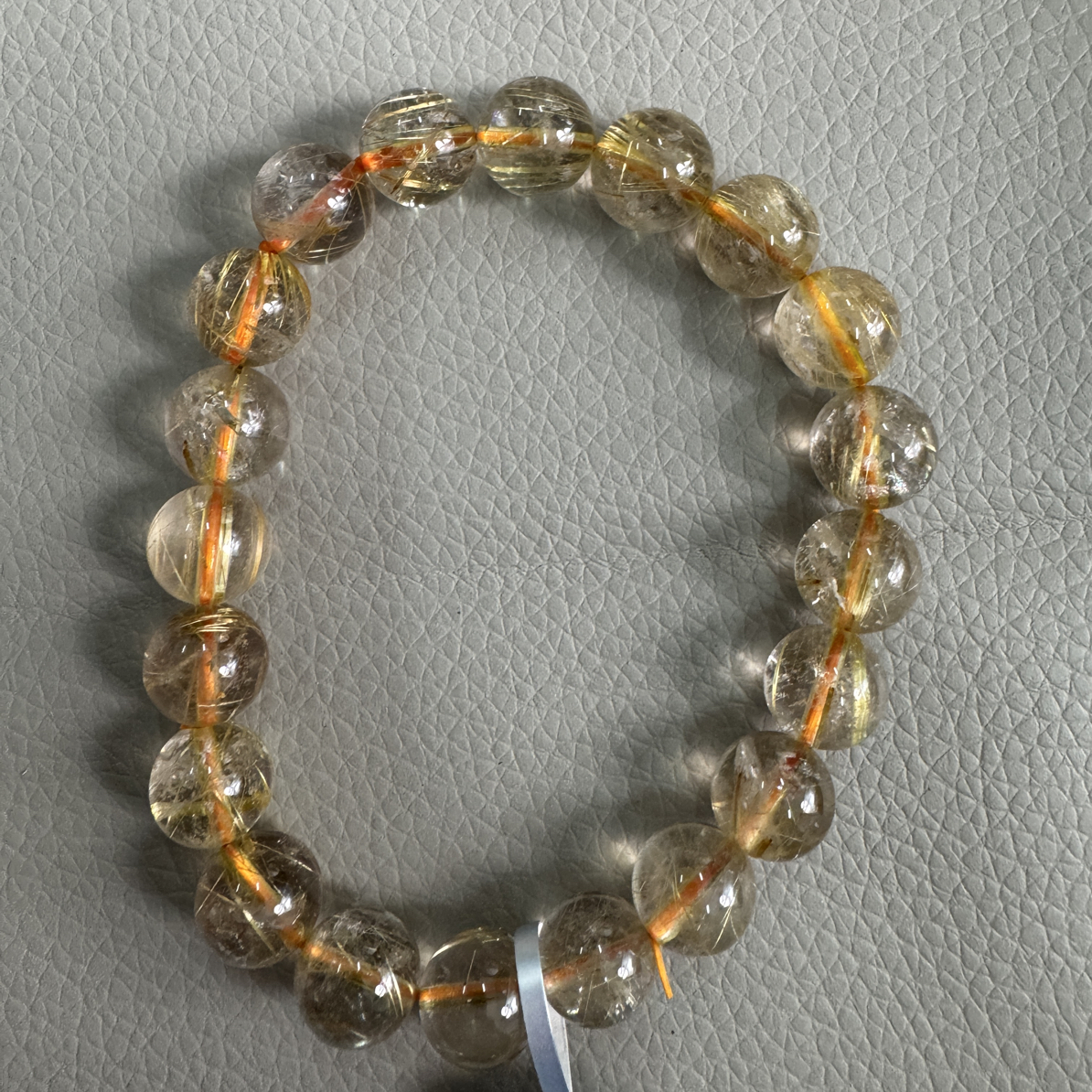 【晶雅颂】天然金发晶单圈手链 多样性发一件 约10mm 1206BB