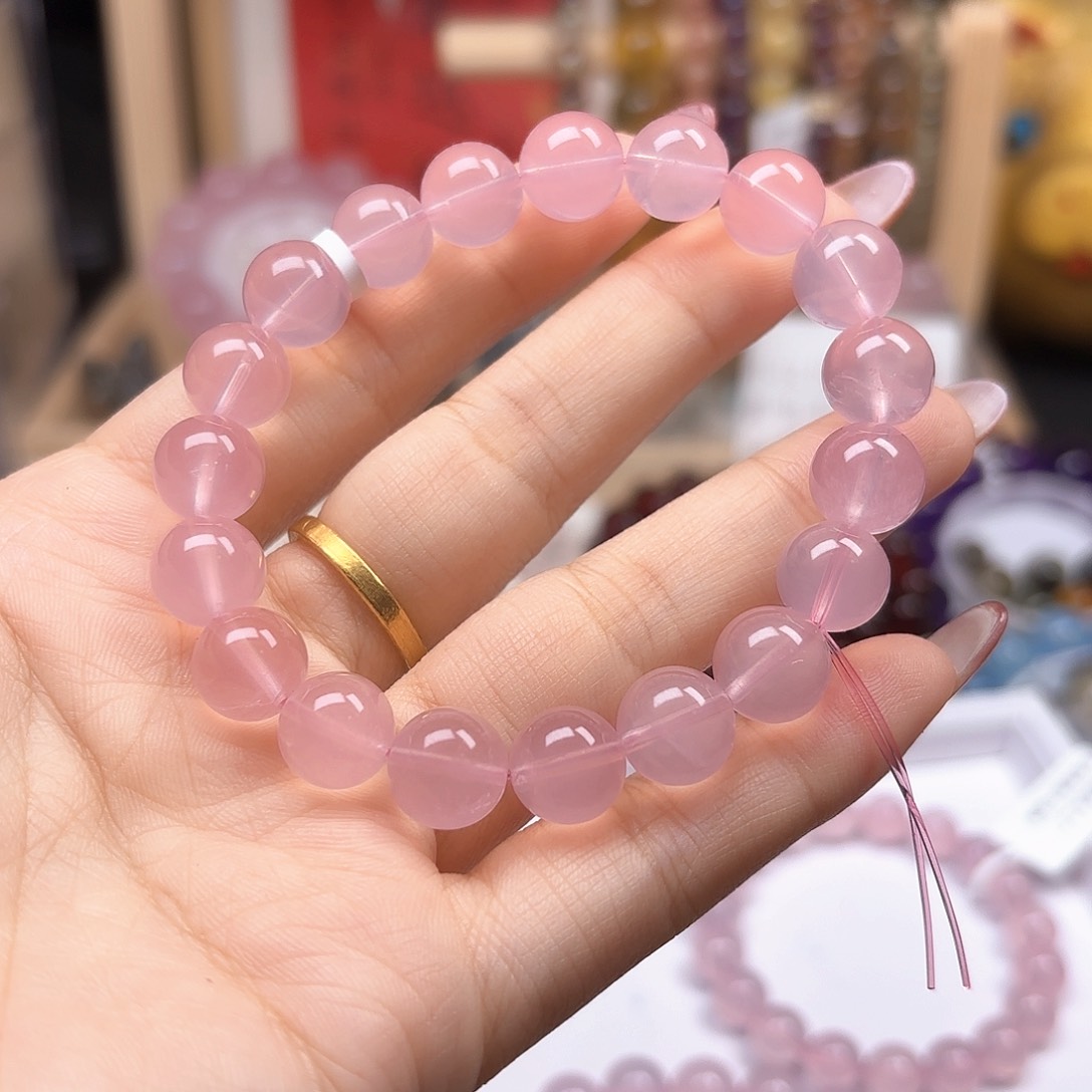 水晶手链未镶嵌ꉂ****老矿蜜桃10