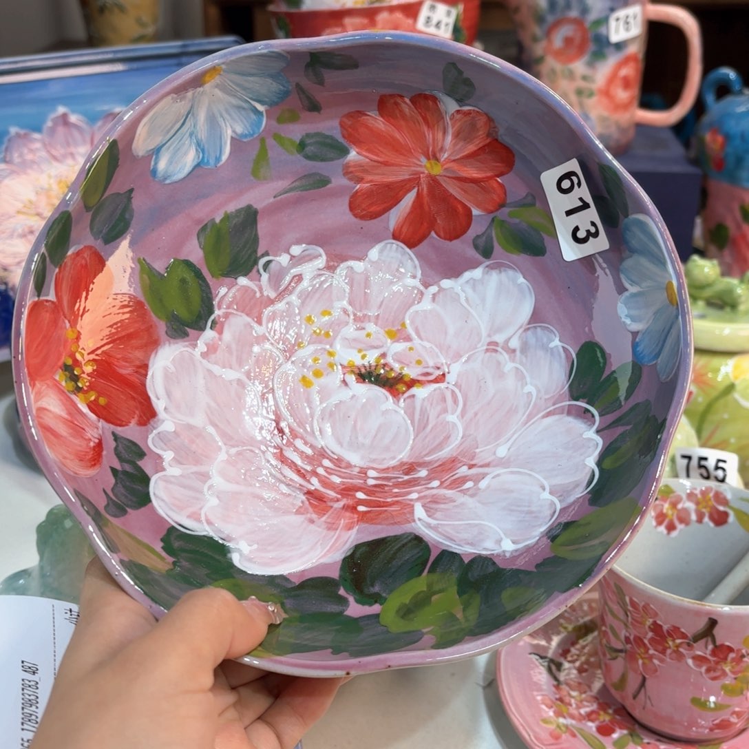 景德镇手绘高温釉下彩陶瓷茶具