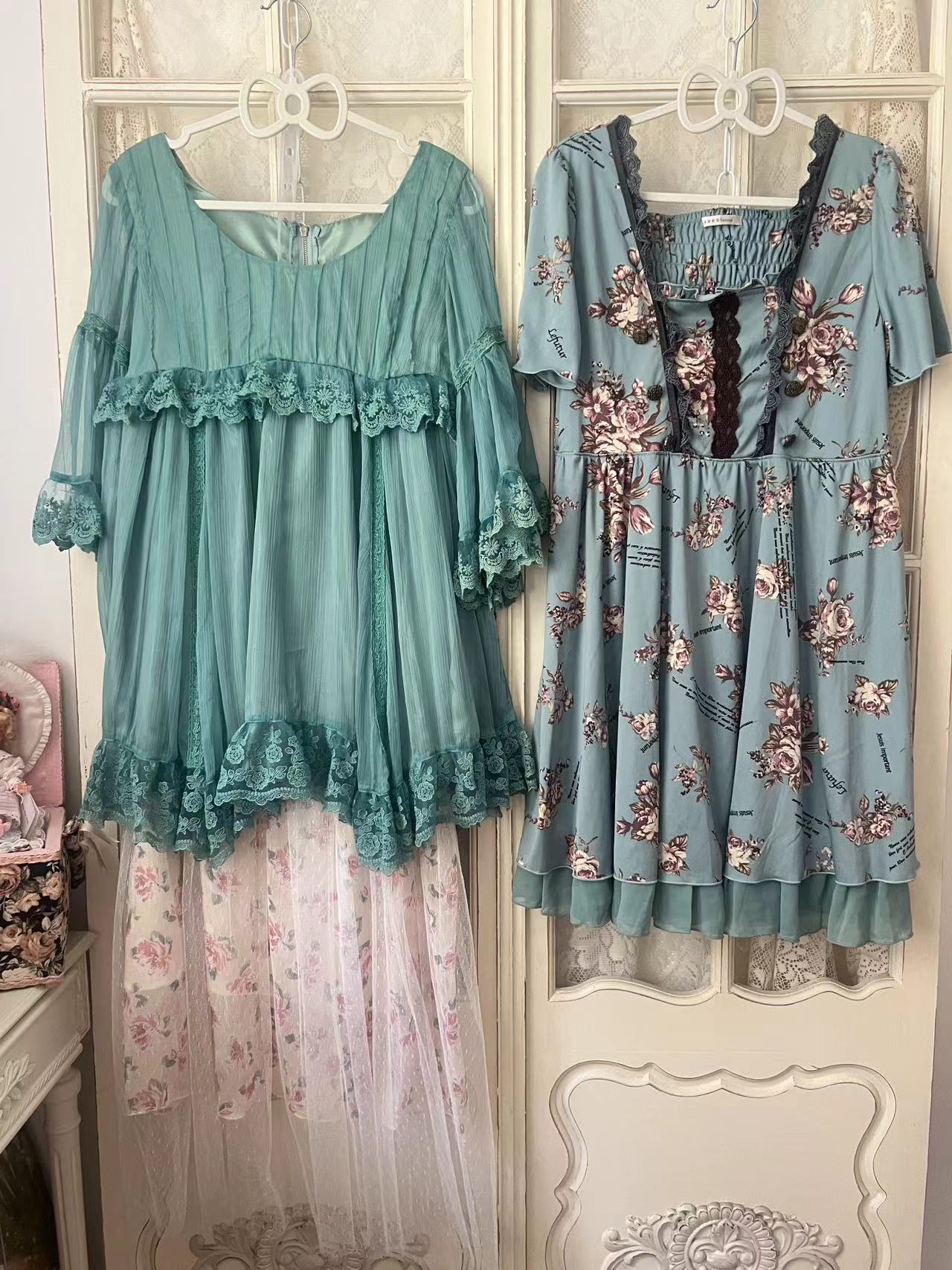 甜美可爱精品古着衬衫/连衣裙/围裙
