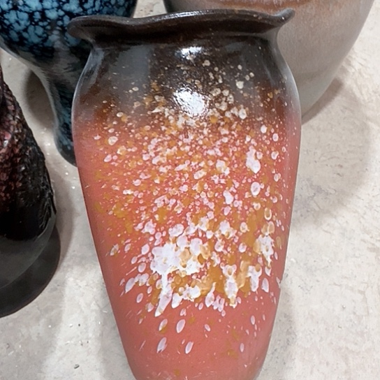 紫砂花盆口19高度35粉色