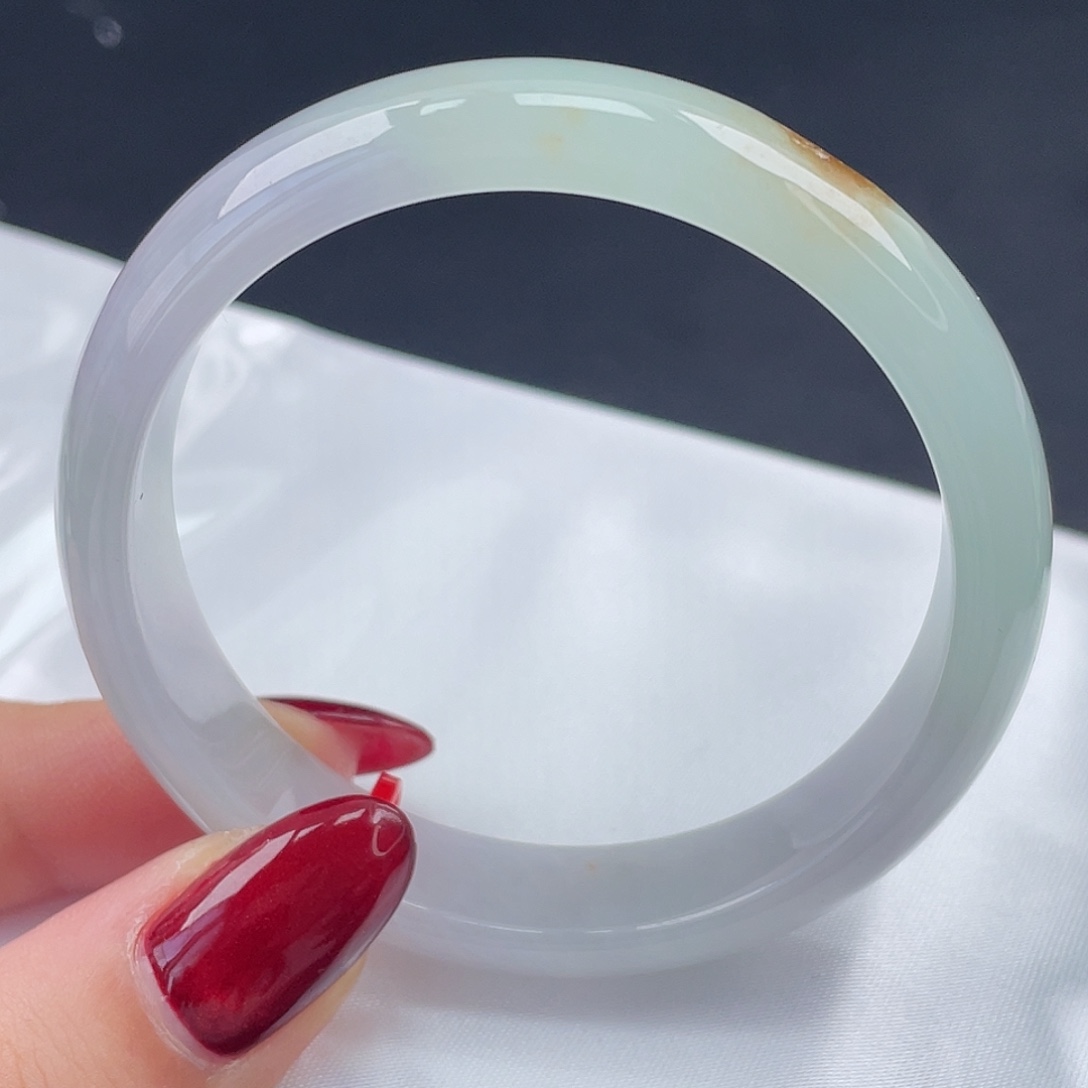 翡翠未镶嵌手镯52圈口