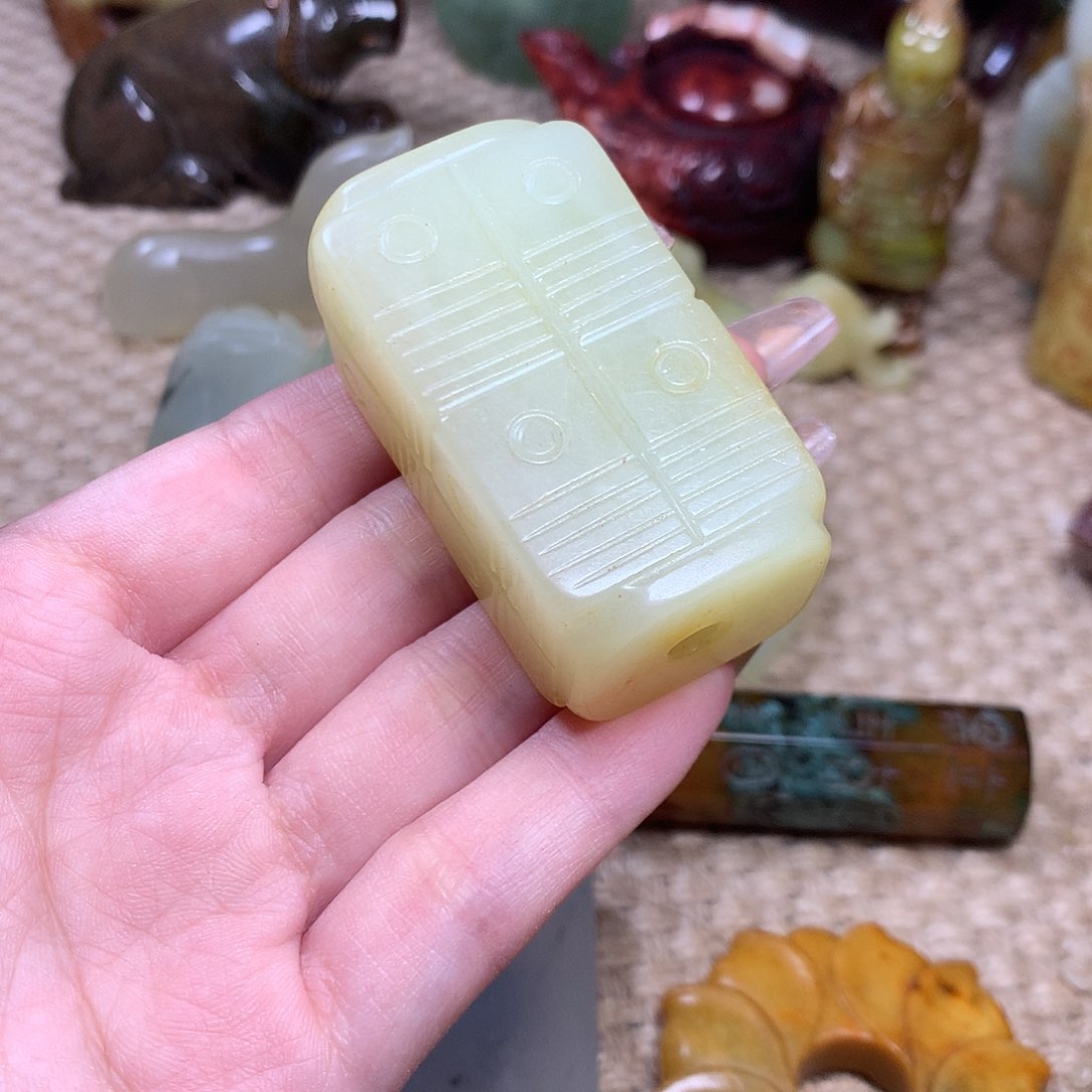 白玉菩提吊坠挂件