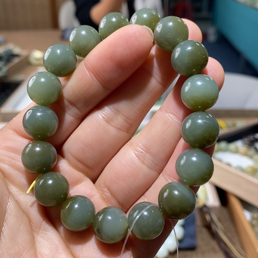 和田玉未镶嵌手链112