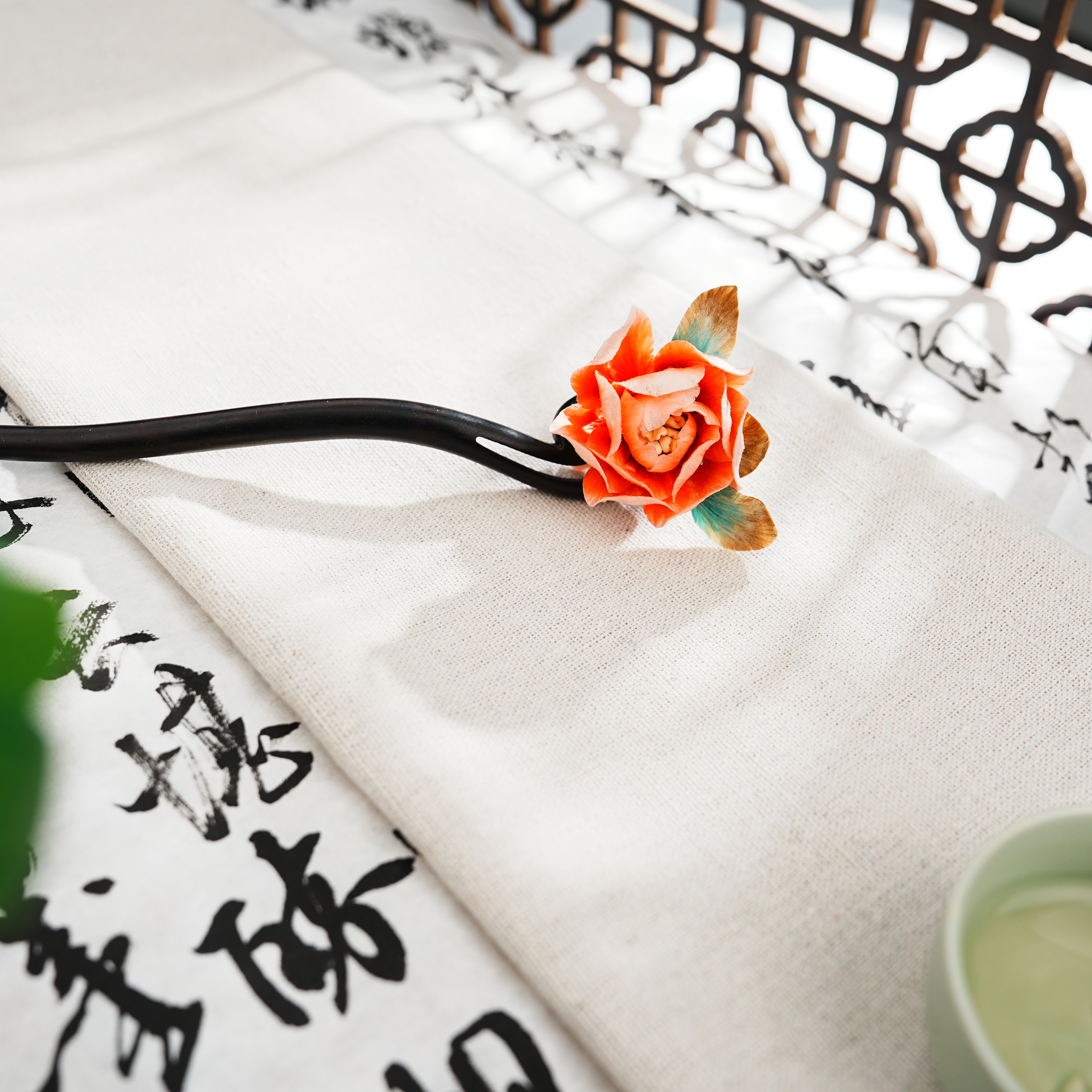 【国色芳华】绒簪阁/非遗手工绒花发簪 国风搭配送礼