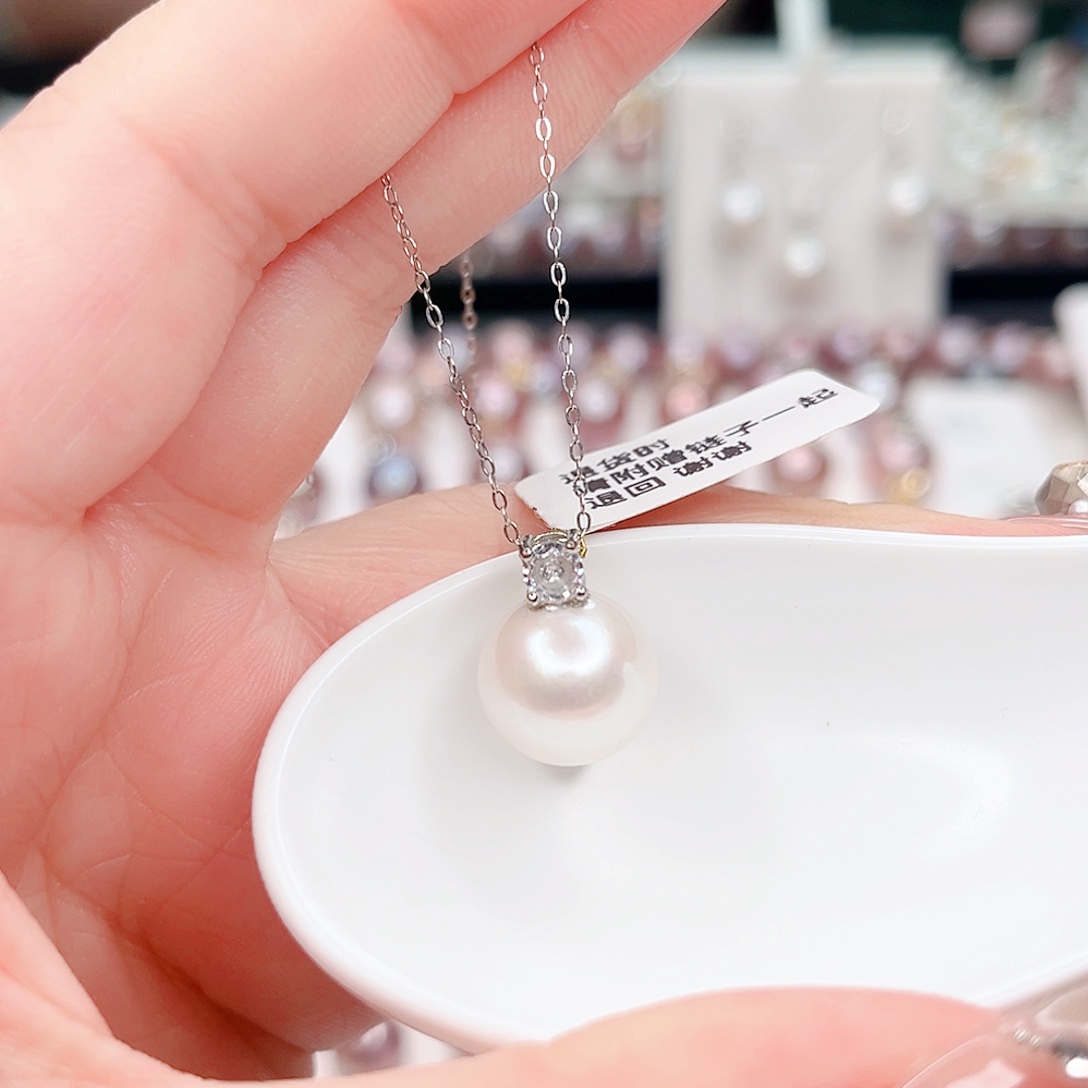 合金淡水珍珠吊坠(赠链)
