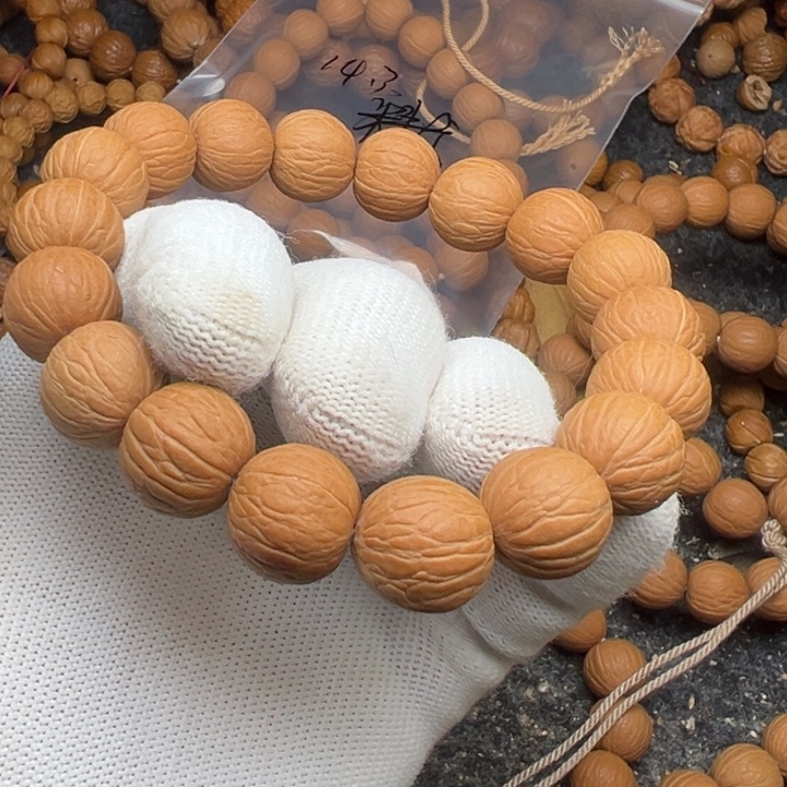 ~***~猴头核桃吊坠原皮聚宝盆15精卡不打底