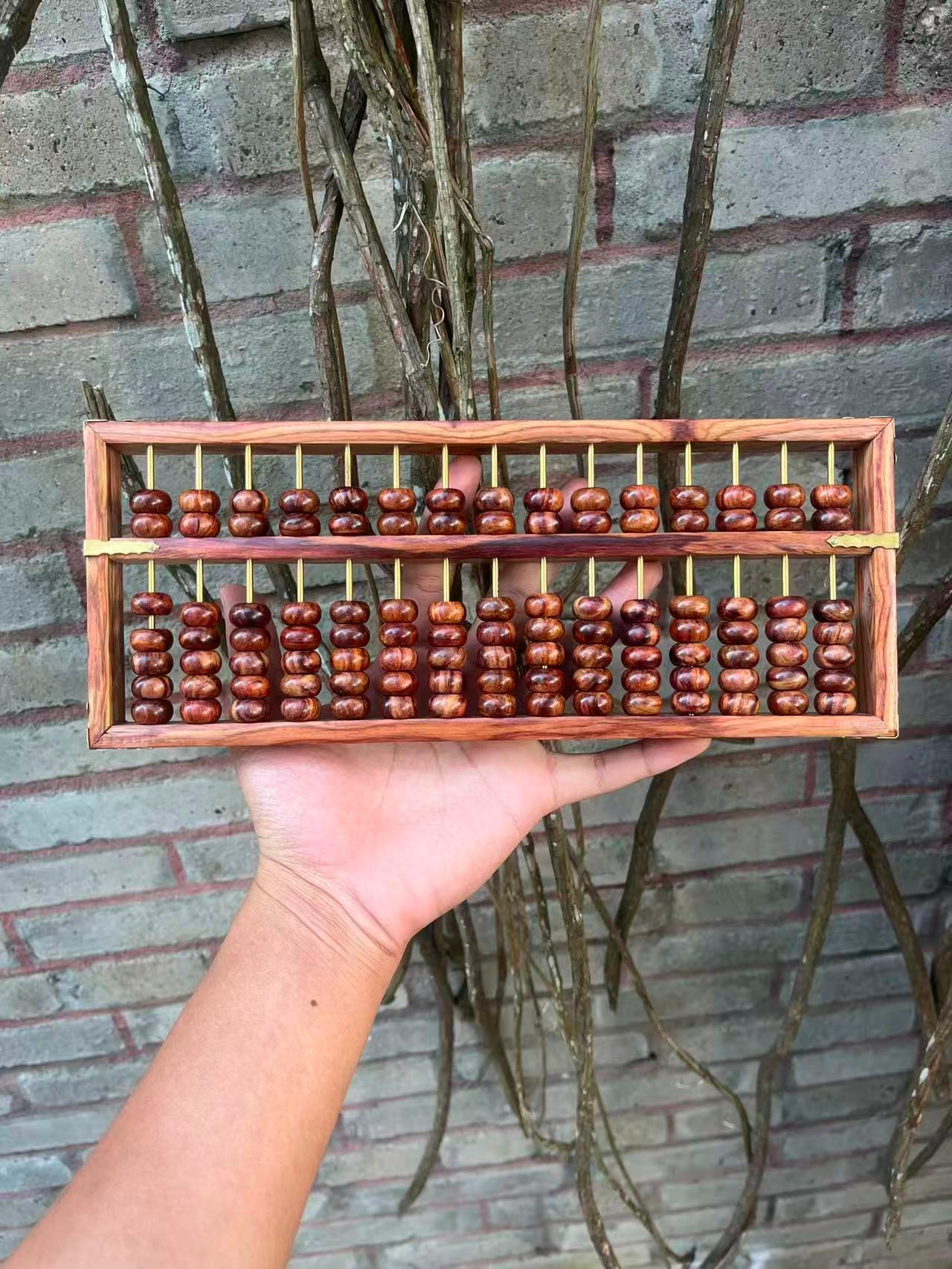 海南黄花梨12X30算盘（15档）（多样发一）