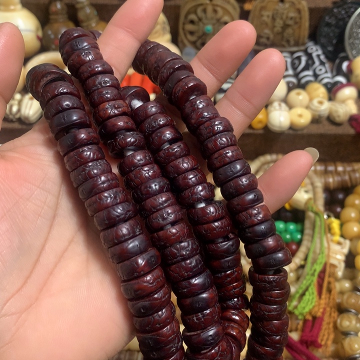 高***室银S925藏区完美念珠