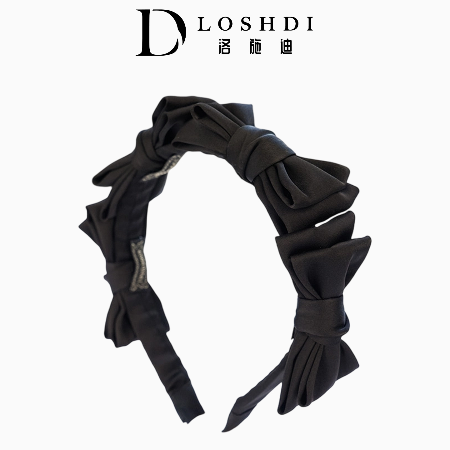 LOSHDI【蝶意莺情】网红时尚甜美优雅发箍绸缎蝴蝶结气质头饰头箍
