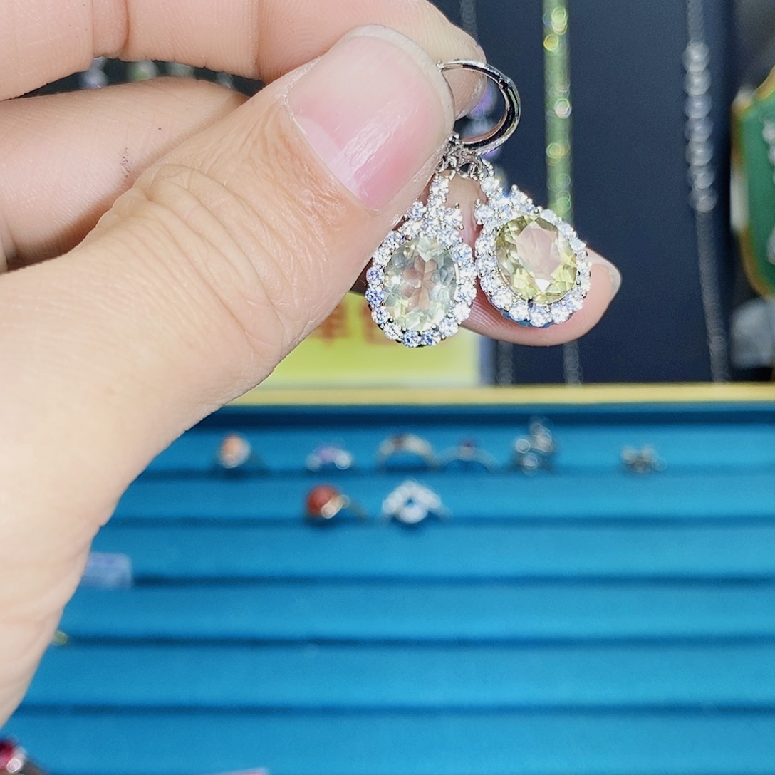 紫晶珠宝半成品银S925镶嵌