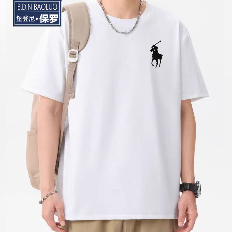 BDN保罗正品纯棉短袖T恤圆领男女简约潮牌潮流百搭夏季半袖
