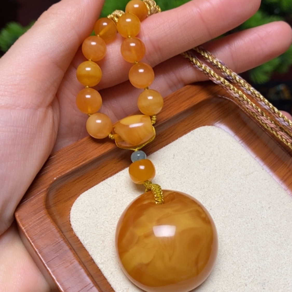 【闪购商品】蜜蜡颈饰未镶嵌项链
